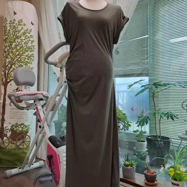 H&M롱원피스(160/96A)카키
