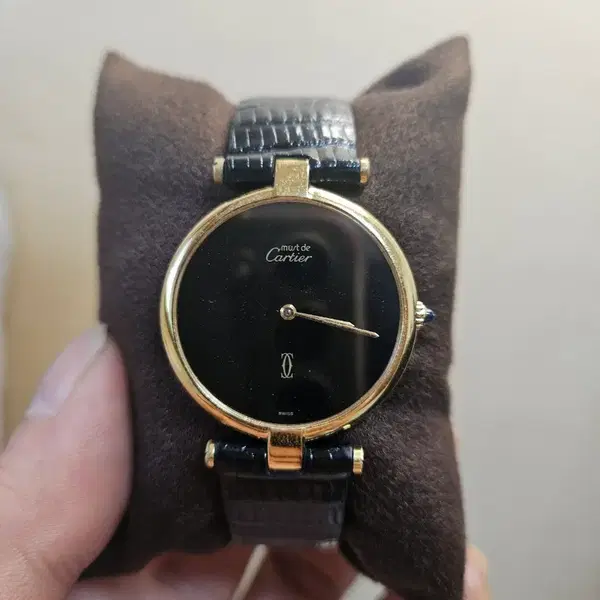 까르띠에 방돔 블랙 다이얼 30mm(L) 쿼츠