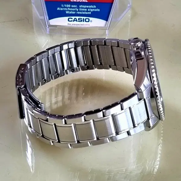 빈티지 극미품 유니콘 CASIO MDV-303D-7AV 백새치 청새치 흑새치 밀리터리 군사워치 다이버 카시오시계 - 7번째 이미지