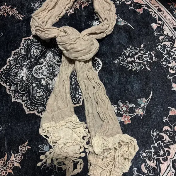 Jp vtg 스카프 아이보리