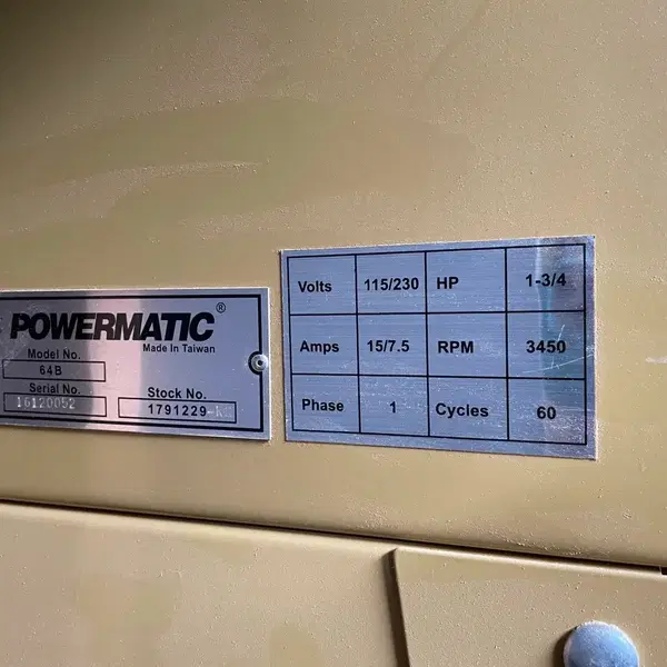 POWERMATIC 64B(30인치레일)테이블쏘 - 9번째 이미지